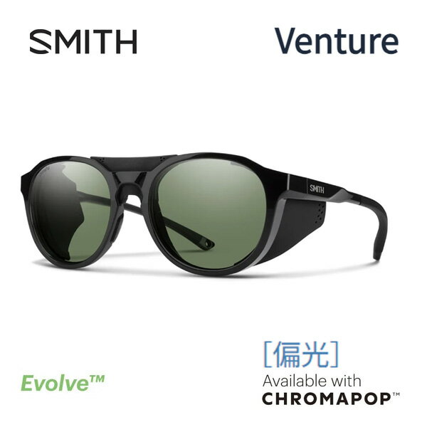 スミス サングラス 偏光 smith Venture / Black (CP Polarized Gray Green)クロマポップレンズ アジアフィット SMITH 日本正規品【C1】【s1-2】