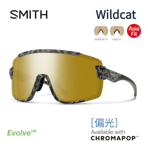 スミス サングラス 偏光 smith wildcat Matte Gray Marble (CP Polarized Bronze Mirror)クロマポップレンズ アジアフィット SMITH 日本正規品【C1】【s1-2】