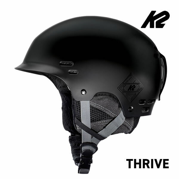 K2 ケーツー スノーヘルメット 2024 THRIVE Black スライブ S180800801 K2 HELMET 23-24 スキー＆スノーボード ヘルメット スノー用品 ダイヤル式【C1】【s1】