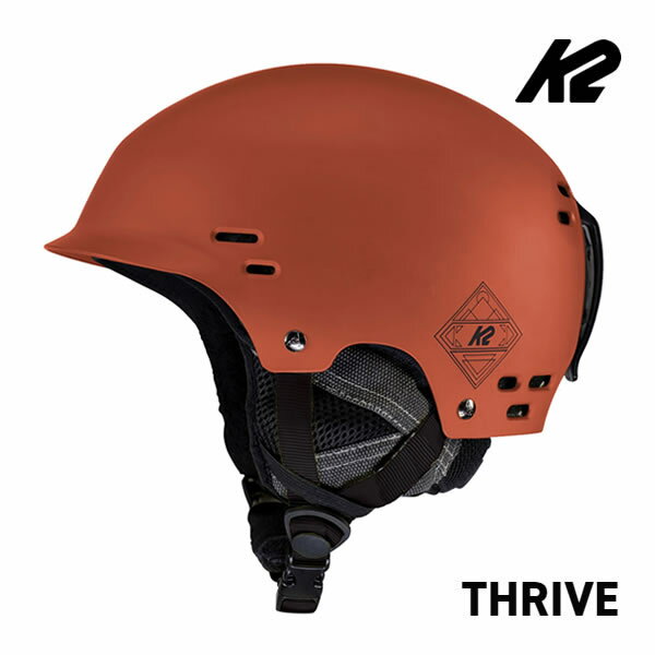 K2 ケーツー スノーヘルメット 2024 THRIVE Rust スライブ S230800801 K2 HELMET 23-24 スキー＆スノーボード ヘルメット スノー用品 ダイヤル式【C1】【s7】