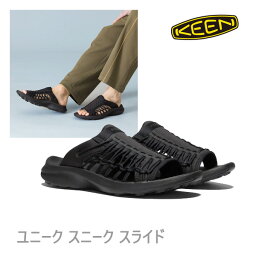 keen サンダル ユニーク スニーク スライド メンズ Black/Black キーン サンダル ユニーク 日本正規品【C1】【s0】