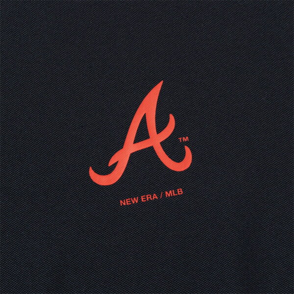 ニューエラ ゴルフ モックネック 半袖 ミッドネック Tシャツ MLB ブレーブス ネイビー(14109059)日本正規品 NEWERA【C1】【N1】【K1】【s8】