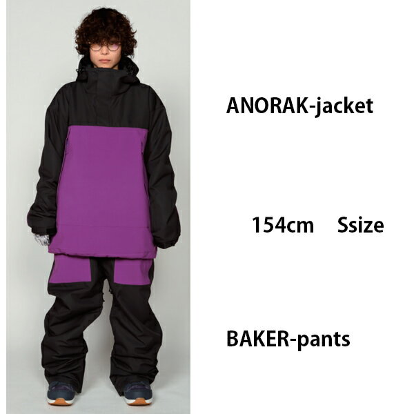 ����ʬ���ʡ���SCAPE ���������� ���Ρ��ܡ��ɥ�������24-25��BAKER -pants �ѥ��/ BLACK PURPLE��(2024-2025)�� �������� ���Ρ��ܡ��� ������ ��󥺡���ǥ�������C1�ۡ�s6��