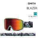 スミス ゴーグル BLAZER Sage Brush Paste Up / RED SOL-X MIRROR ブレイザー Smith(24-25 2025)アジアンフィット【C1】【s8】
