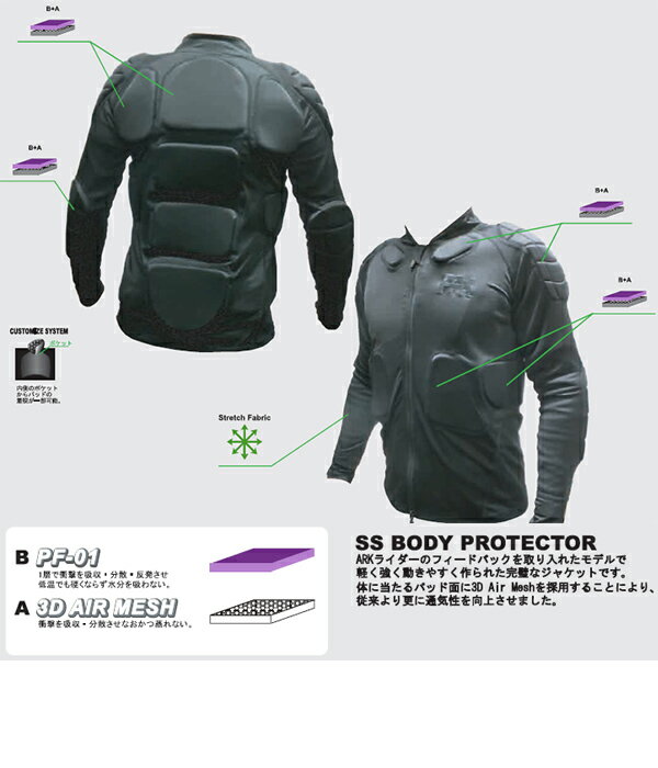 ��ʬ���ʡ������Ρ��ܡ��� �ץ��ƥ��������㥱�å� ��XL�������Τߡ�ARK AR11302���֥�å� ��SS BODY PROTECTOR ���������륱���� �ܥǥ��ץ��ƥ�������C1�ۡ�s6��