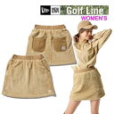 【7/19-25に3000円以上で300円OFFクーポン】ニューエラ ゴルフウェア Women's ボアフリース スカート カーキ ( 14326373 ) N...