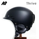 【9/19 20時より3000円以上で300円OFFクーポン】k2 ヘルメット Thrive / BLACK (24-25 2025) スキー スノーボード ヘルメット 自転車 ヘルメット ダイヤル式【C1】【s0】