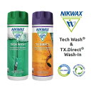 NIKWAX(ニクワックス)お試しセット テックウォッシュ(透湿防水ウェア用洗剤)+TX ダイレクト WASH-IN(透湿防水ウェア用撥水液)【%OFF】【s2...