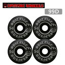 【7/19-25に3000円以上で300円OFFクーポン】スケボー ウィール スピットファイア SPITFIRE BURNER / 54mm BLACK 99D...