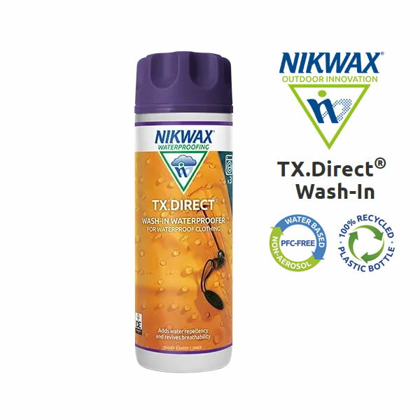 NIKWAX（ニクワックス）TX ダイレクト WASH-IN（透湿防水ウェア用撥水液）【s0】