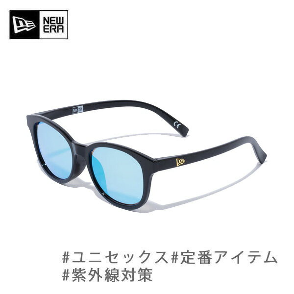 Rakuten - 【6/10まで★3000円以上で300円OFFクーポン】ニューエラ サングラス ボストン スクエア シャイニーブラック ブルーミラーレンズ(14518159) NEWERA【K1】【s1】