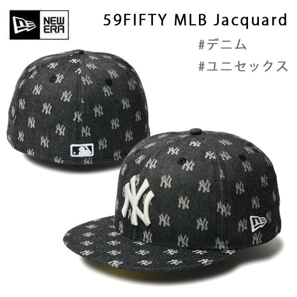 ��26��1:59�ޤǡ�3000�߰ʾ��300��OFF�����ݥ�ۥ˥塼���� ����å� 59FIFTY MLB Jacquard ��󥭡��� �֥�å� �������� (...