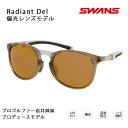 スワンズ サングラス 偏光 Radiant Del クリアブラウン R...(4)