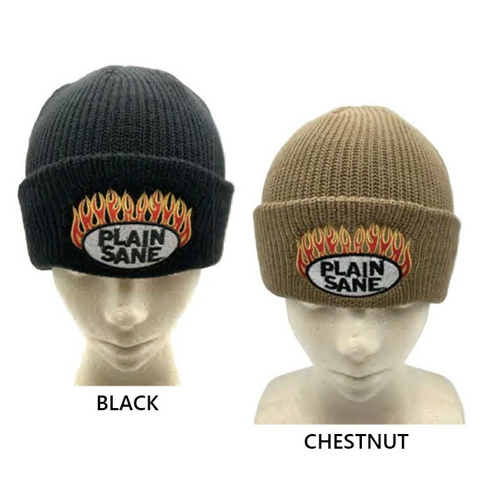 スノーボード ビーニー ニット帽 PLAINSANE (プレインセイン) FLAME BEANIE スノボ...