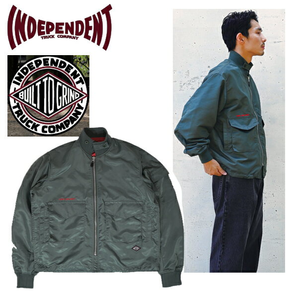 【16日1:59まで★3000円以上で300円OFFクーポン】INDEPENDENT TRUCKS インディ ジャケット INDY LTD SUMMIT G8 JACKET / GREEN スケボーアパレル スケートボード インデペンデント skateboarding 【C1】【s7】