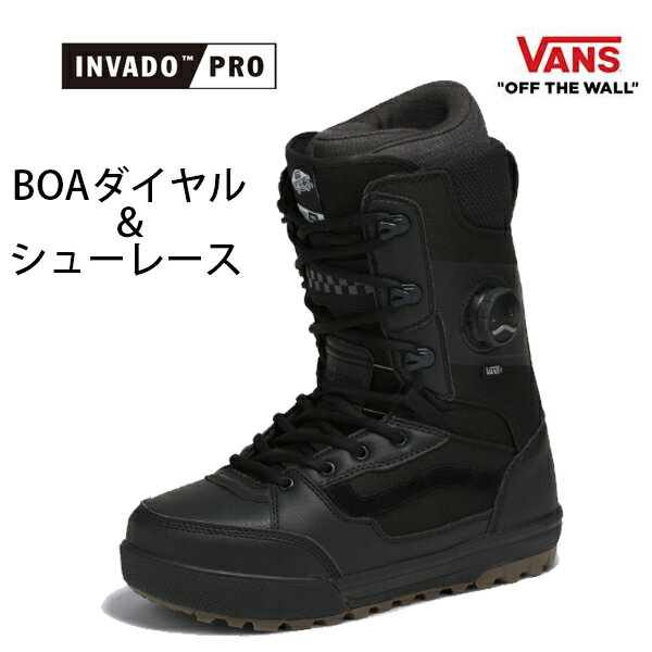 �o���Y �X�m�[�{�[�h �u�[�c �����Y VANS INVADO PRO / BLACK-GUM (BOA �Ђ� �n�C�u���b�h)�i25-26 2026�j���{���K�i �yC1�z�ys7�z