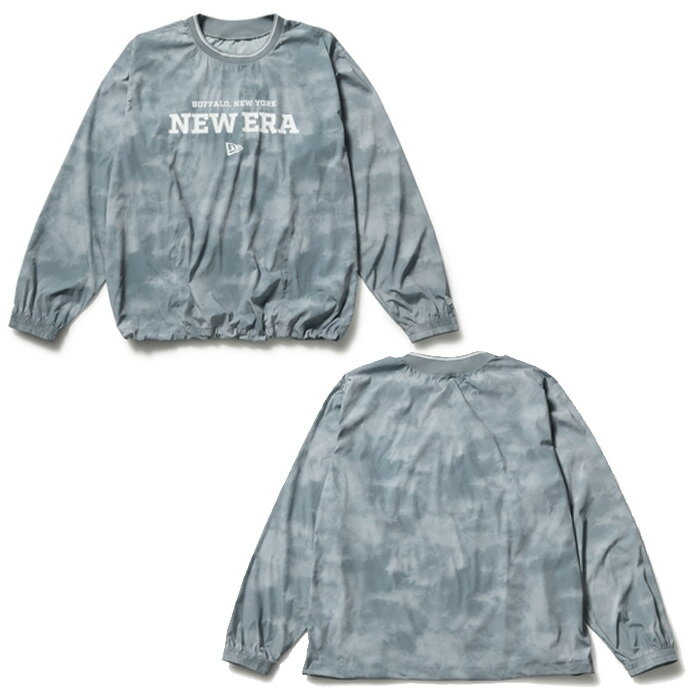 【2/22まで★3000円以上で300円OFFクーポン】ニューエラ ゴルフ 長袖 ウーブン プルオーバー チャコールグレー ( 14859891 ) newera 日本正規品