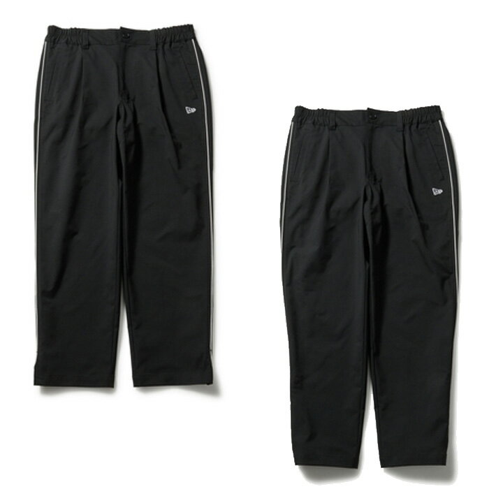【4/9まで★3000円以上で300円OFFクーポン】ニューエラ ゴルフ ワイド テーパード ストレッチ パンツ パイピング ブラック ( 14859901 ) 日本正規品 newera GOLF ゴルフ【s6】