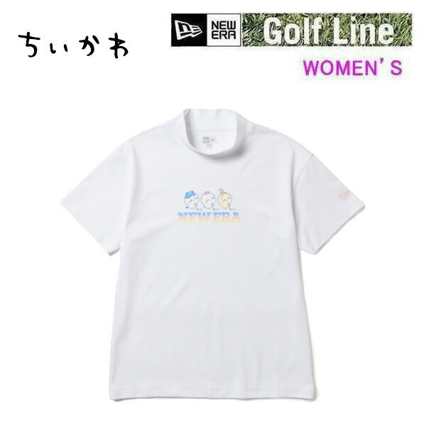 樂天商城 - 【6/10まで★3000円以上で300円OFFクーポン】ニューエラ ゴルフ モックネック Women's 半袖 ミッドネック Tシャツ ちいかわ・ハチワレ・うさぎ ホワイト(14864557) レディース NEWERA GOLF【s1】
