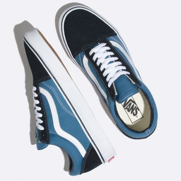 [正規品 無料ラッピング可]　バンズ オールドスクール ネイビー VANS OLD SKOOL NA...