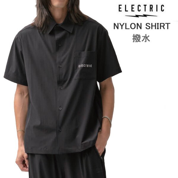 樂天商城 - エレクトリック シャツ 撥水 NYLON SHIRT 半袖 (E26SU02) / BLACK アウトドア 釣り ゴルフ キャンプelectric アパレル【s1】