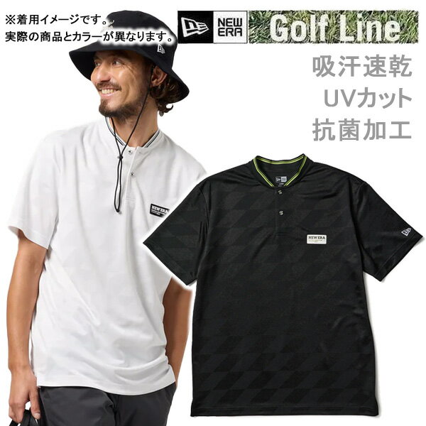 樂天商城 - 【6/10まで★3000円以上で300円OFFクーポン】ニューエラ ゴルフ 半袖 ショートカラーポロシャツ ブラック (14859908) 日本正規品 NEWERA【C1】【N1】【K1】【s1】