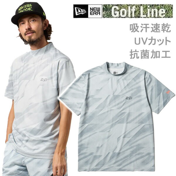Shirts - 【5/26まで★3000円以上で300円OFFクーポン】ニューエラ ゴルフ 半袖 ミッドネック Tシャツ 鹿の子 カットグラス ホワイト (14859928) 日本正規品 NEWERA【C1】【N1】【K1】【s2】
