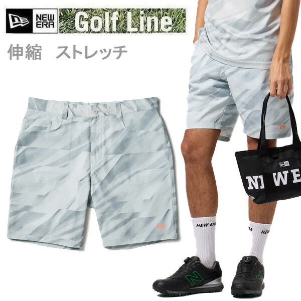 Rakuten - 【6/10まで★3000円以上で300円OFFクーポン】ニューエラ ゴルフ ショートパンツ カットグラス ホワイト ( 14859953 ) 日本正規品 newera ゴルフウェア【s1】