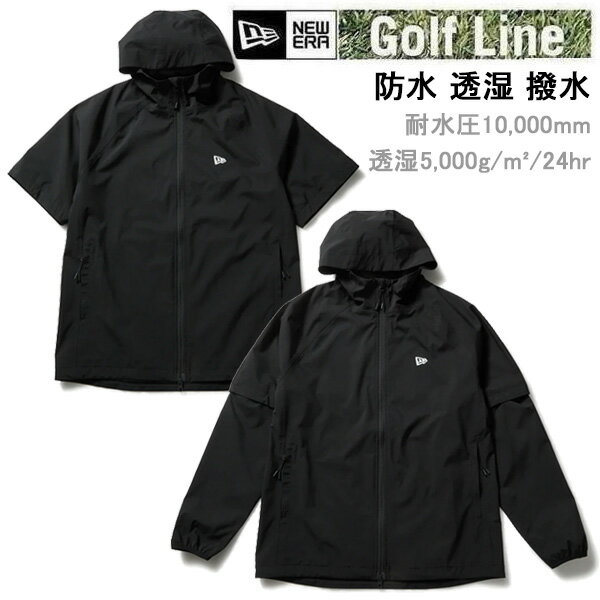 Other - 【5/15まで★3000円以上で300円OFFクーポン】ニューエラ ゴルフウェア レインジャケット 2-Way アウトラインロゴ ブラック (14859959) 日本正規品 NEWERA ゴルフウェア【s1】