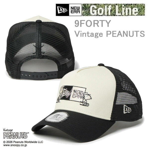 樂天商城 - 【6/10まで★3000円以上で300円OFFクーポン】ニューエラ ゴルフ キャップ 9FORTY ピーナッツ GOLF ボックスロゴ クロームホワイト/ブラック (14865325) NEWERA 日本正規品【s1】