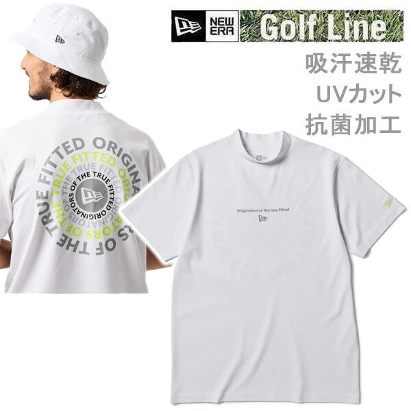 Rakuten - 【6/10まで★3000円以上で300円OFFクーポン】ニューエラ ゴルフ 半袖 ミッドネック Tシャツ Circle OOTTF ホワイト (14859917) 日本正規品 NEWERA【C1】【N1】【K1】【s1】