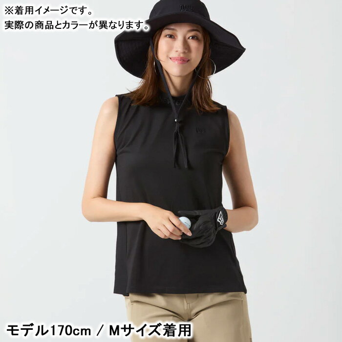 ニューエラ ゴルフ モックネック Women's ノースリーブ ミッドネック Tシャツ Jacq...