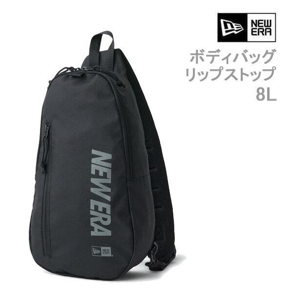 Rakuten - 【6/10まで★3000円以上で300円OFFクーポン】ニューエラ ボディバッグ ワンショルダー 8L リップストップ ブラック( 14750943 ) newera カバン ショルダーバッグ【C1】【s1】