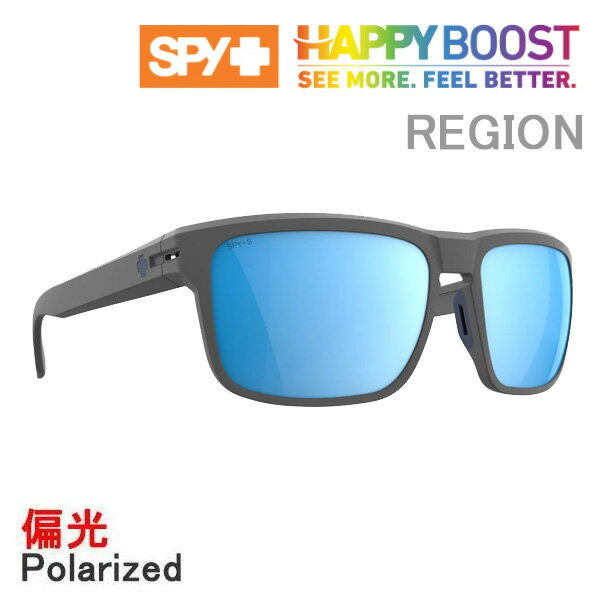 樂天商城 - 【6/10まで★3000円以上で300円OFFクーポン】spy サングラス 偏光 REGION ANSI Matte Gray / Happy Boost Polar with Ice Blue Mirror (6700000000326) スパイ サングラス【C1】【s1】