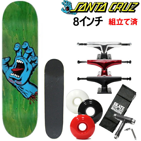 Rakuten - サンタクルーズ スケボー コンプリート スクリーミングハンド　SCREAMING HAND GREEN 8.0x31.5インチ santa cruz スケートボード完成品【s1】