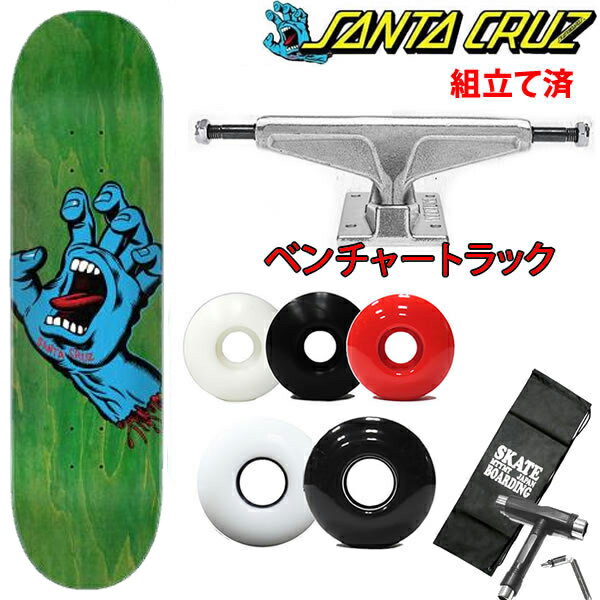 樂天商城 - 【6/10まで★3000円以上で300円OFFクーポン】サンタクルーズ スケボー コンプリート ベンチャートラックセット SCREAMING HAND /GREEN 8.0x31.5インチ SANTACRUZ スケートボード完成品【s1】