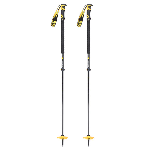 K2 スキーポール 2027 LOCKJAW CARBON PLUS Black 伸縮式 (S2209001010) スキース...