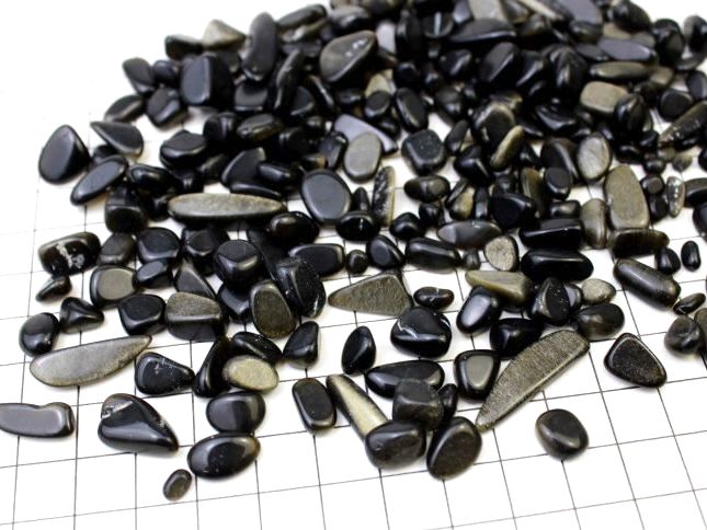 さざれ 浄化 風水 ゴールデンオブシディアン 小粒 100g 天然石 パワーストーン (セール対象外)