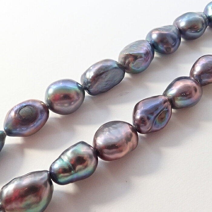 【最大50%オフ スーパーSALE】 【218. タヒチアンパール風 バロック パール連 】約10*12mm 1本（約40cm）淡水パール ビーズ 国内発送