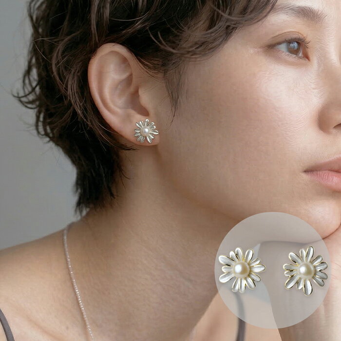 マーガレットピアス　片耳 TASAKI - MIO HARUTAKA マーガレットピアス 旧デザイン 片耳の通販 by