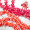 【MAX40 オフ マラソン】【12】サンゴビーズ (染色) 枝ビーズ 1連【全2色】 1 枝珊瑚 コーラル チップ サザレ さざれ 赤 ピンク 珊瑚 ビーズ パーツ 天然石 ハンドメイド 素材 材料