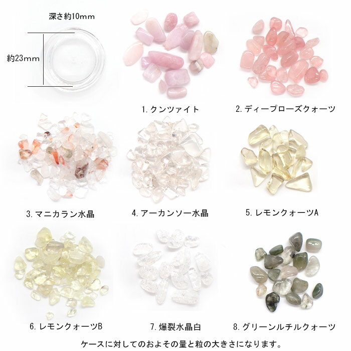 天然石 小 プチさざれ (穴なし) 94 │ チップ レジン ネイル 樹脂 デコ パーツ レジ...