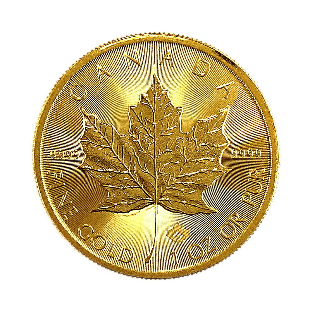 Rakuten - 【中古】 K24/純金 メイプルリーフ金貨 1オンス 2022年 999.9刻印 IS 美品 Aランク