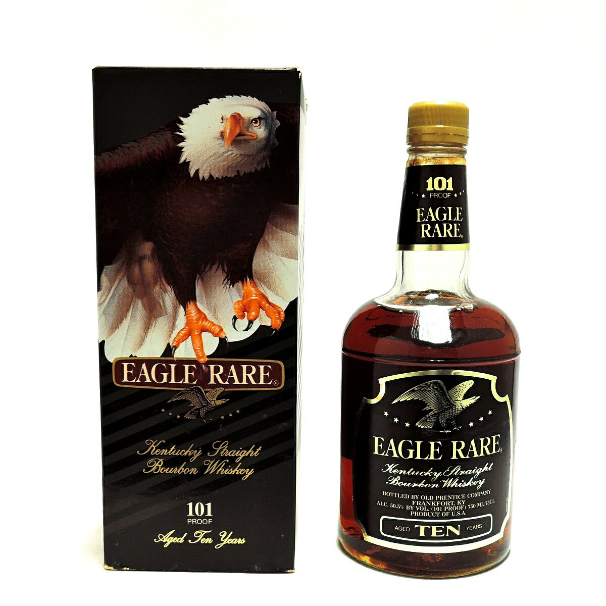 【中古】 古酒 ウイスキー バーボン イーグルレア EAGLE RARE 10年 101プルーフ 750ml アルコール度数50% FS 箱あり