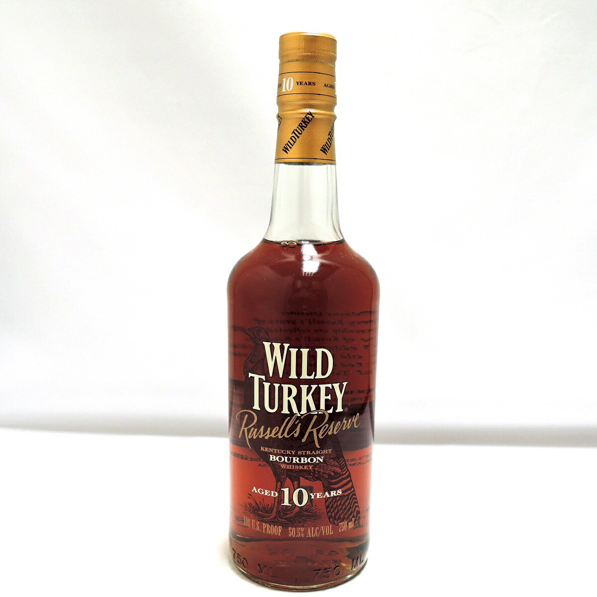 【中古】 古酒 ウイスキー バーボン WILD TURKEY ワイルド ターキー 10年 750ml 50.5% FS 箱なし