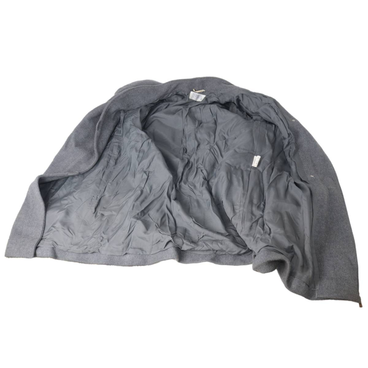 【中古】 LEPORTE レポルテ ウールコート 表地：毛80％、ポリエステル20％ グレー 肩幅40×身丈72×身幅50×袖丈46×裄丈67(cm) NT Bランク