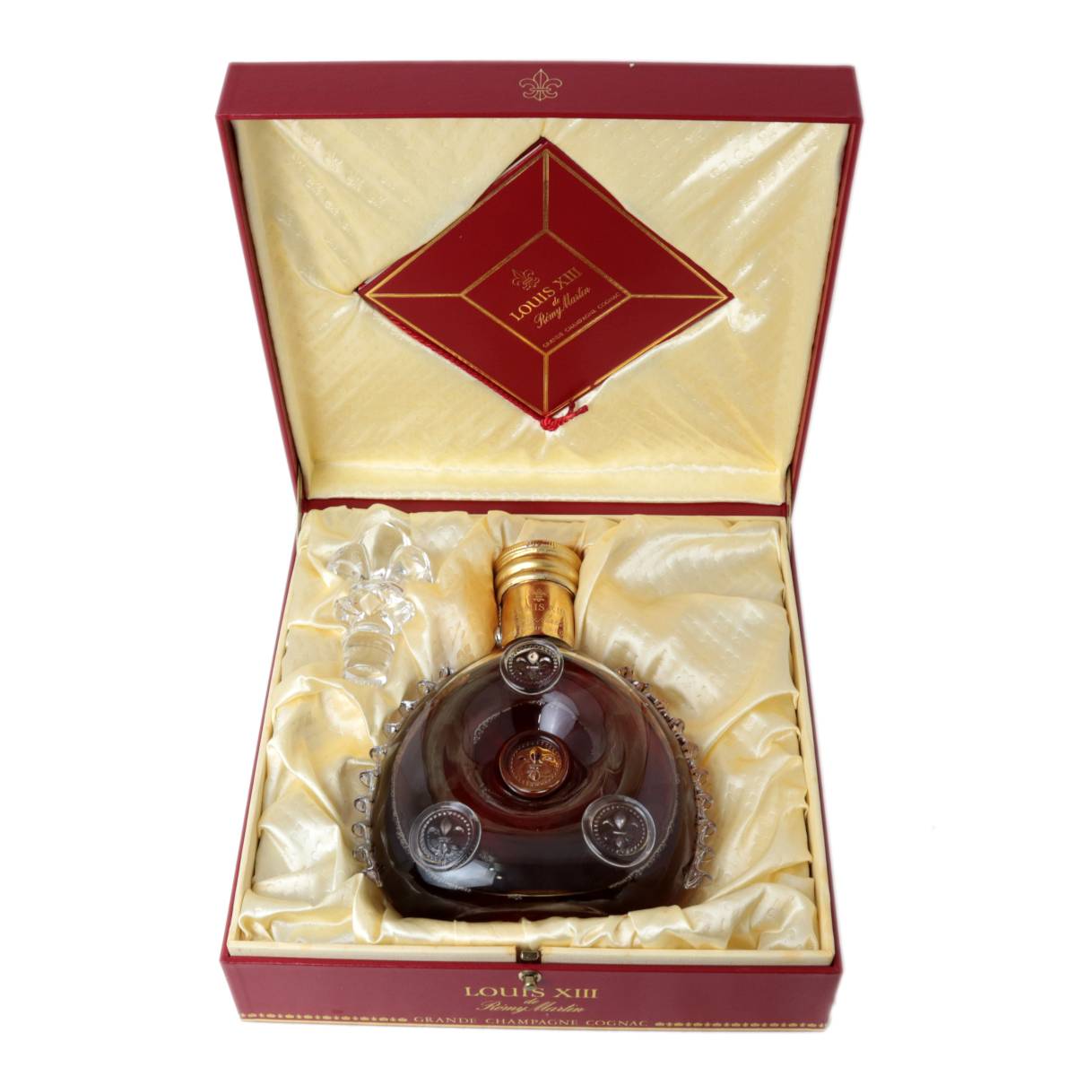 【中古】 古酒 コニャック REMY MARTIN LOUIS Xlll レミーマルタン ルイ13世 金キャップ 700ml アルコール度数40% NT 替栓有・四角箱有・冊子有