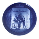 【中古】 Royal Copenhagen ロイヤルコペンハーゲン イヤープレート 2000 Trimming the Tree 絵皿 飾り皿 直径約18cm NT 美品 Aランク