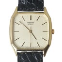 【中古】 SEIKO セイコー メンズクォーツ K18ケース K18尾錠 レザーベルト 文字盤ベージュ 2621-5000 NT Bランク(2)