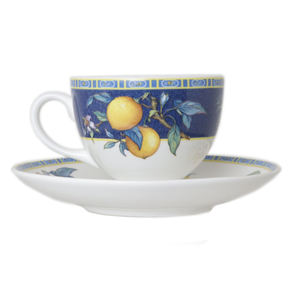 【中古】 WEDGWOOD ウェッジウッド カップ&ソーサー ティー コーヒー 兼用 CITRONS シトロン BONE CHINA NT Bランク